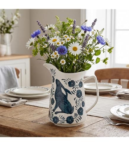 The Original Gluggle Jug - Sea Blue Glug Jug in L, 22cm 0.6L - Gug